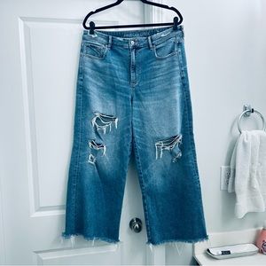American Eagle Stretch Wide Leg Jeans